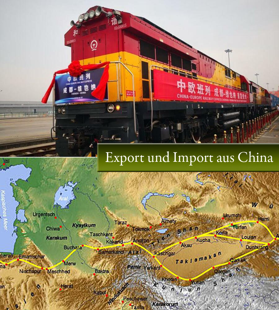 Export und Import aus China